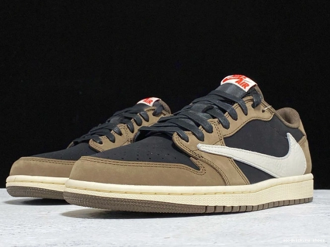 80% Off Sale Mocha Dark Jordan Air SP 1 x Low OG Scott Travis CQ4277-001 0714